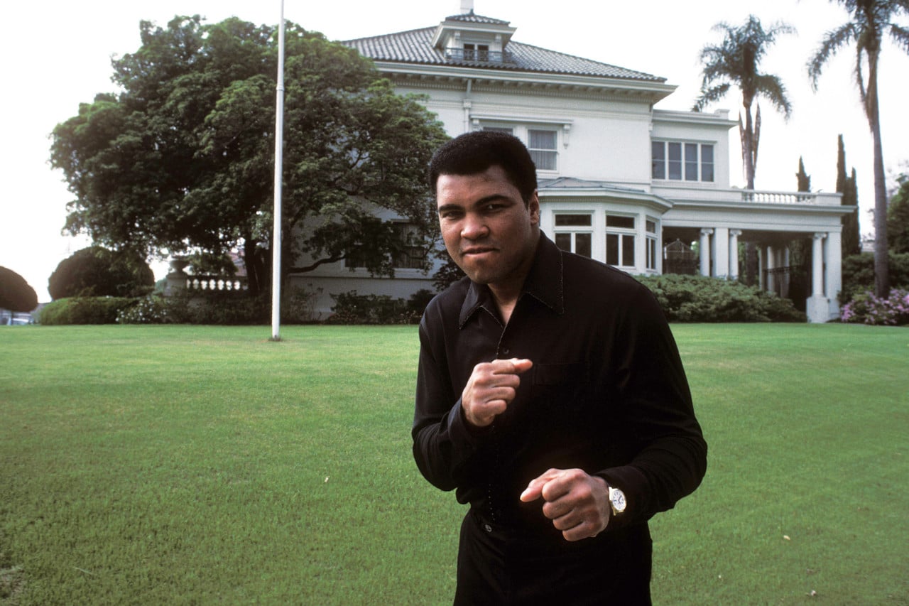 Mohammad Ali at his Hancock home